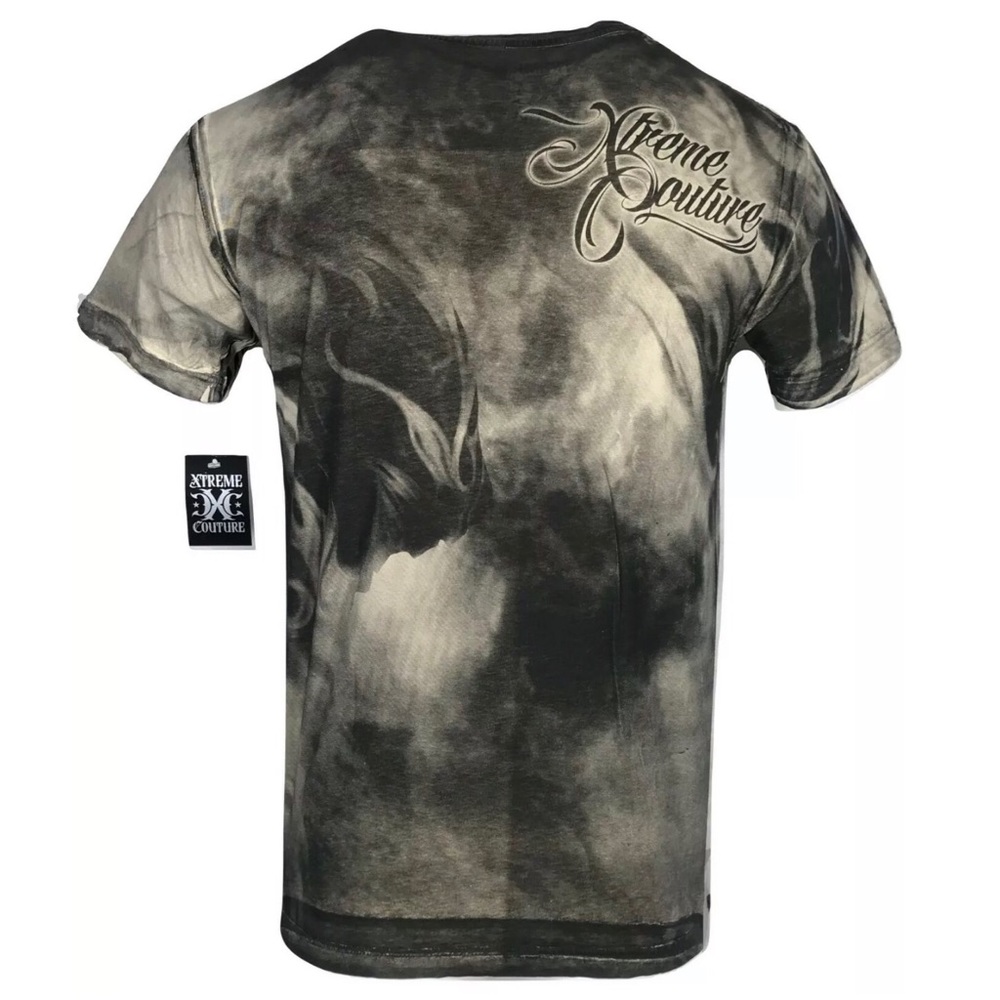 Xtreme Couture Affliction Men's T-Shirt DARK HORSE Skull Tattoo Biker S-5XL - Picture 4 of 8